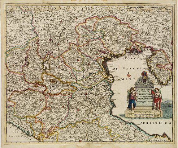 DANCKERTS,C., Dominii Veneti in Italia in Partes Accurate.., antique map, old maps