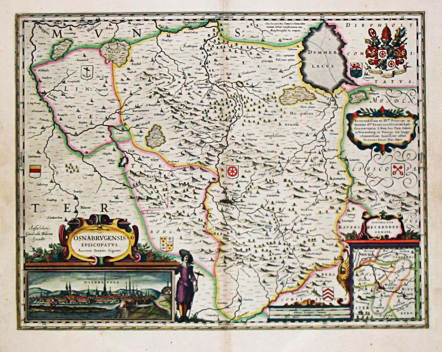 Blaeu, W., [ A lot of maps of northwestern Germany. , antique map, old maps