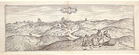 BRAUN,G./HOGENBERG,F., Marchena., antique map, old maps