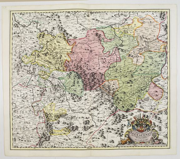 HOMANN, J.B., Principatus Isenacensis cum adjacentibus. . ., antique map, old maps