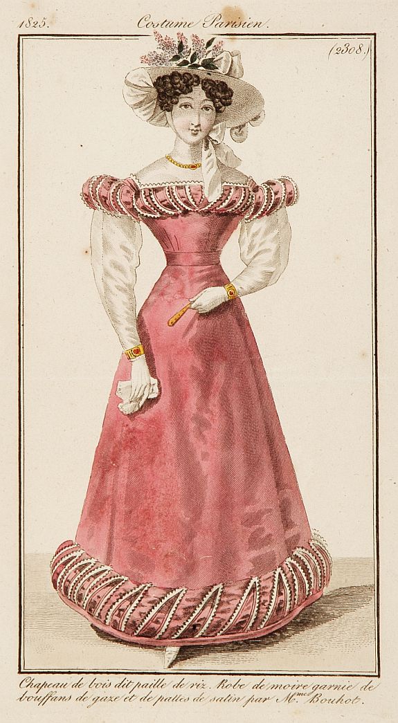 COSTUME PARISIEN, Chapeau de bois dit paille de riz.. (2308), antique map, old maps