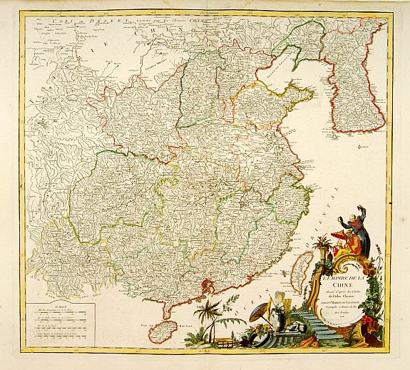 VAUGONDY,R., L'Empire de la Chine.., antique map, old maps