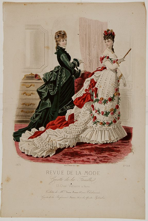 REVUE DE LA MODE, Paris fashion plate. (207), antique map, old maps
