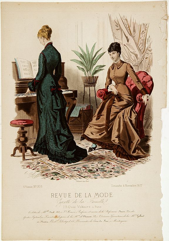 REVUE DE LA MODE, Paris fashion plate. (305), antique map, old maps