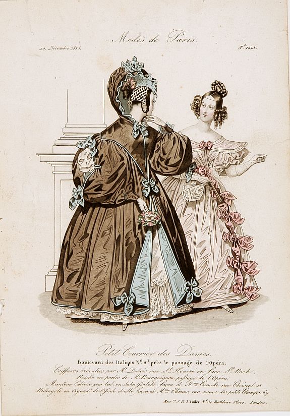 MODES DE PARIS, Paris fashion plate. (1213), antique map, old maps