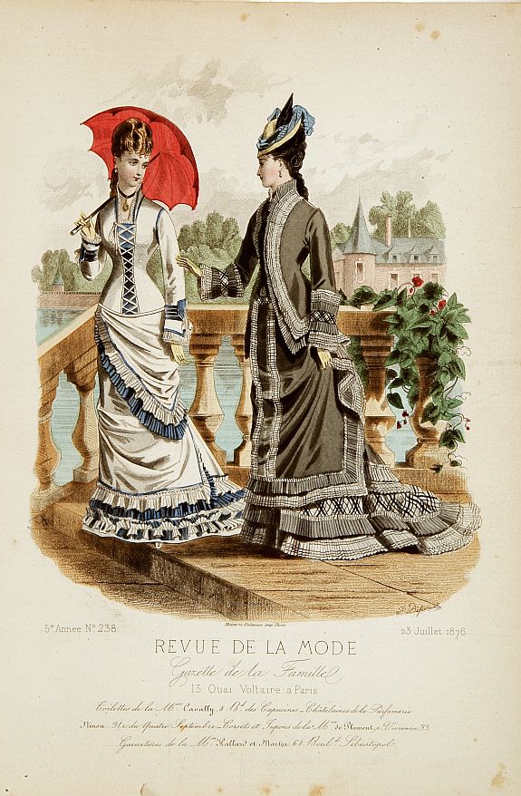 REVUE DE LA MODE, Paris fashion plate. (238), antique map, old maps