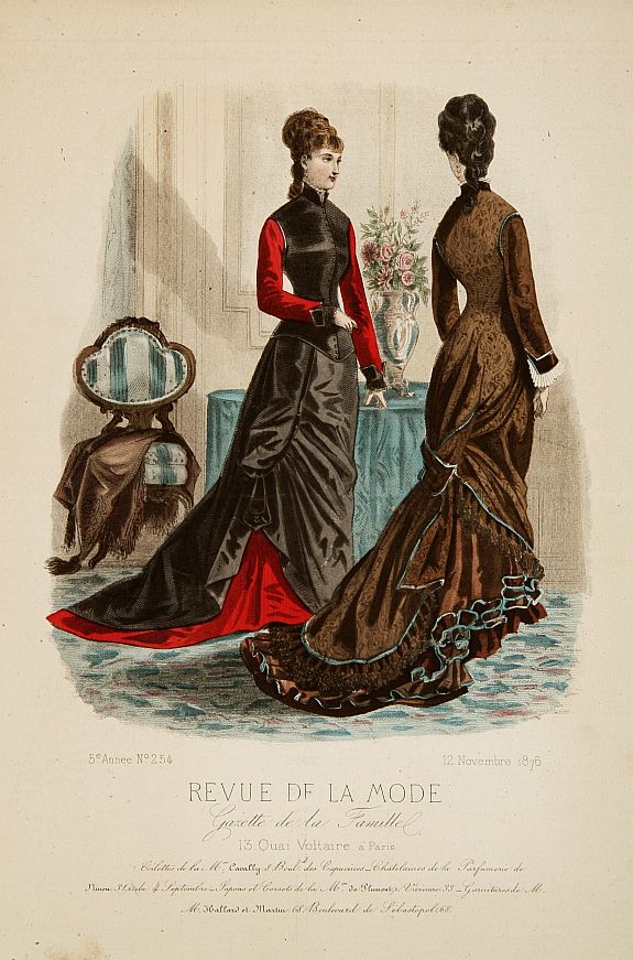 REVUE DE LA MODE, Paris fashion plate. (254), antique map, old maps