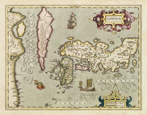 MERCATOR,G./ HONDIUS,J., Iaponia., antique map, old maps