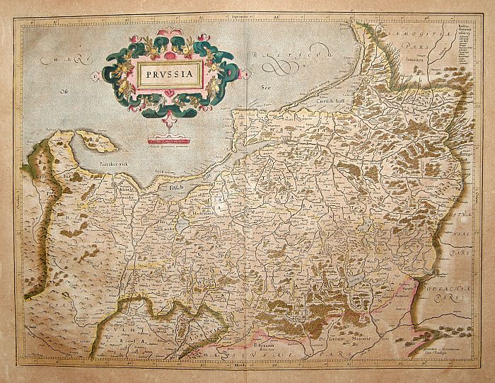MERCATOR, G./ HONDIUS, J., Prussia ., antique map, old maps