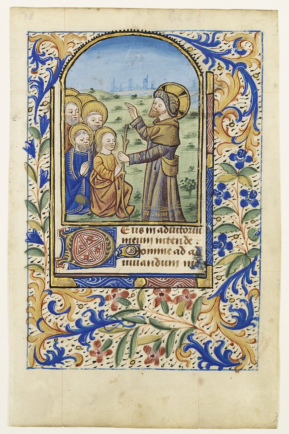 ANONYMOUS, Miniature of Christ and his apostles., antique map, old maps