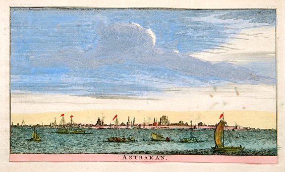 RATELBAND Heirs, Astrakan., antique map, old maps