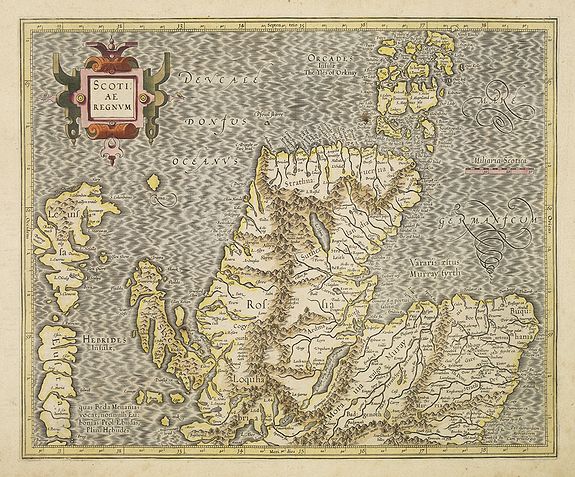 MERCATOR, G. / HONDIUS, J., Scotiae regnum., antique map, old maps