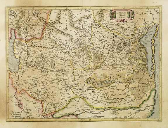MERCATOR,G./ HONDIUS,J., Veronae Vicentiae et Patavii Ditiones., antique map, old maps
