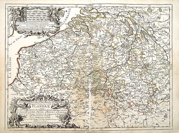 SANSON, N. / MARIETTE, P., Empire d' Allemagne, divise en ses dix Cercles.., antique map, old maps