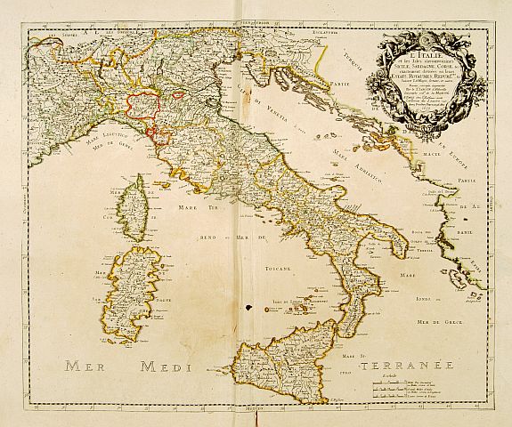 SANSON,N./ MARIETTE,P., L'Italie et les Isles circomvoisines.., antique map, old maps