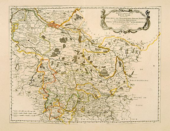 SANSON,N./ MARIETTE,P., Haute Partie de la Basse Saxe.., antique map, old maps