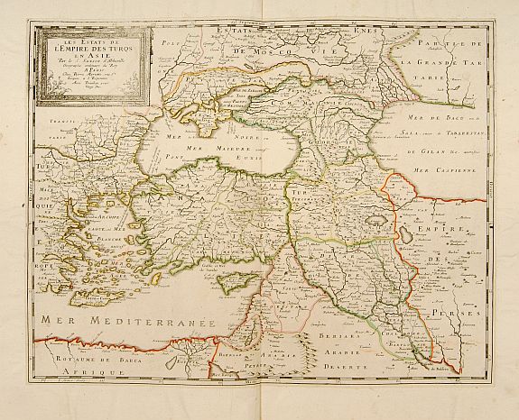 SANSON, N./ MARIETTE, P., Les Estats de l'Empire des Turqs en Asie., antique map, old maps