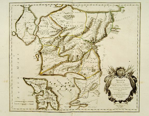 SANSON, N. / MARIETTE, P., Troianum Regnum., antique map, old maps