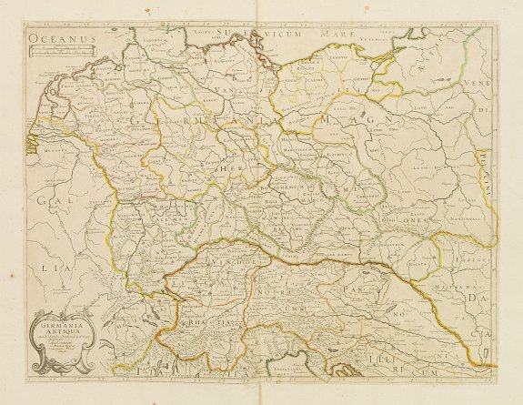SANSON, N./ MARIETTE, P., Germania Antiqua., antique map, old maps