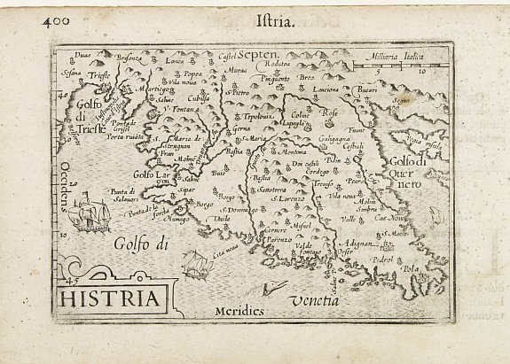 LANGENES,B., Histria., antique map, old maps