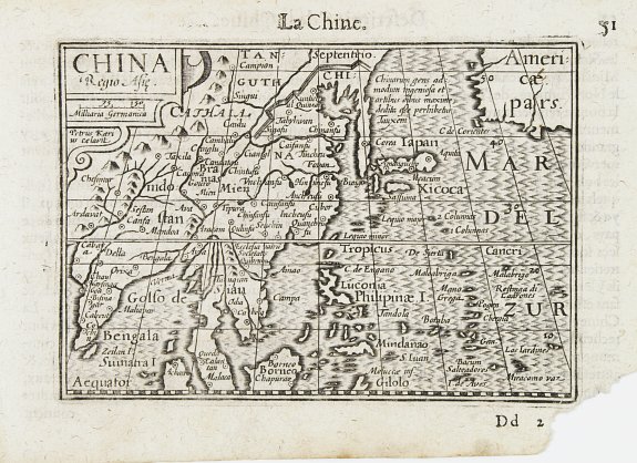LANGENES,B., China., antique map, old maps