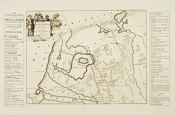ALTING,M./ HALMA,F., Descriptio Agri Frisii.., antique map, old maps