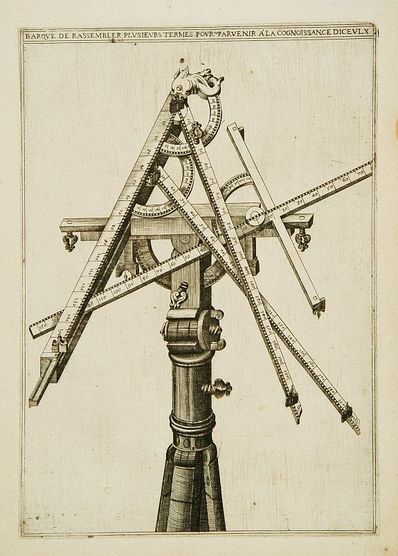 BACHOT,A., Barque de rassembler plusieurs termes pour parvenir.., antique map, old maps