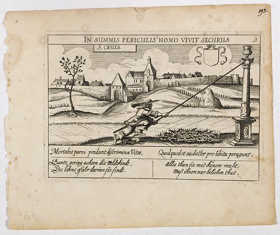 MEISNER, D., S. Cruis. (Kloster Heiligkreuz (Swiety Krzyz), in east Poland., antique map, old maps