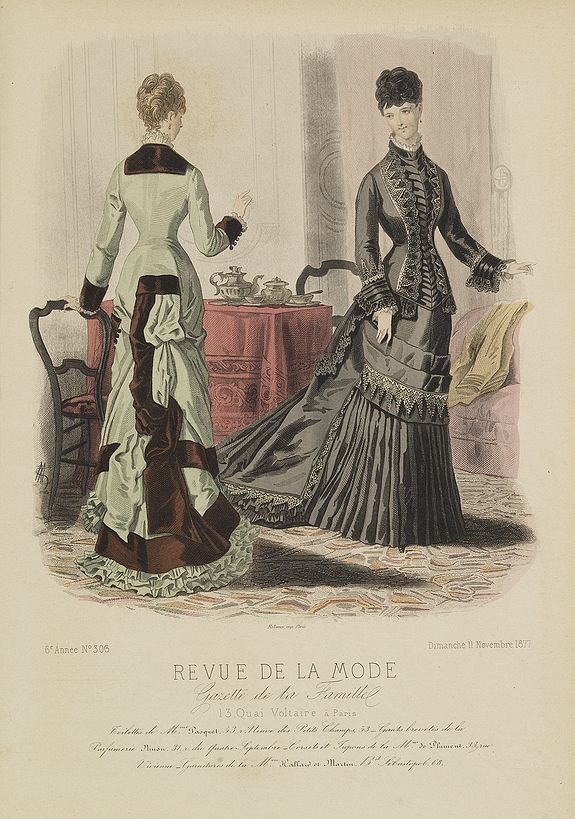 REVUE DE LA MODE, Paris fashion plate. (306), antique map, old maps