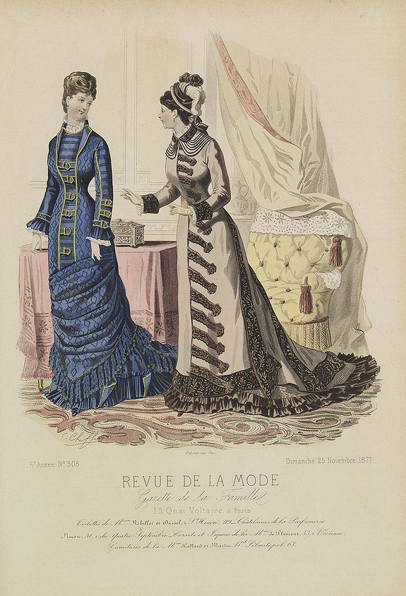 REVUE DE LA MODE, Paris fashion plate. (308), antique map, old maps