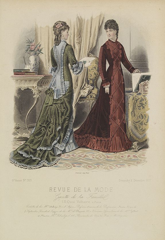 REVUE DE LA MODE, Paris fashion plate. (309), antique map, old maps
