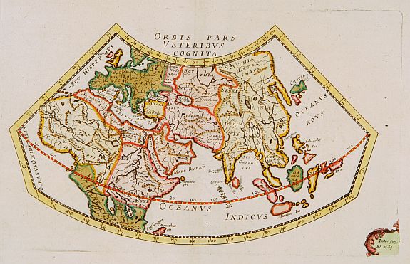ANONYMOUS., Orbis Pars Veteribus Cognita., antique map, old maps