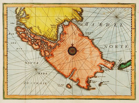 ANONYMOUS., Tierra del Fuogo., antique map, old maps