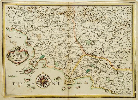 BEREY,N., Patrimoine St Pierre et Florentin., antique map, old maps