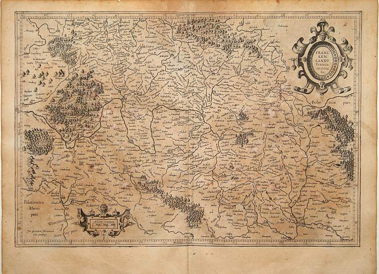 MERCATOR,G., Franckenlandt Francia Orientalis., antique map, old maps