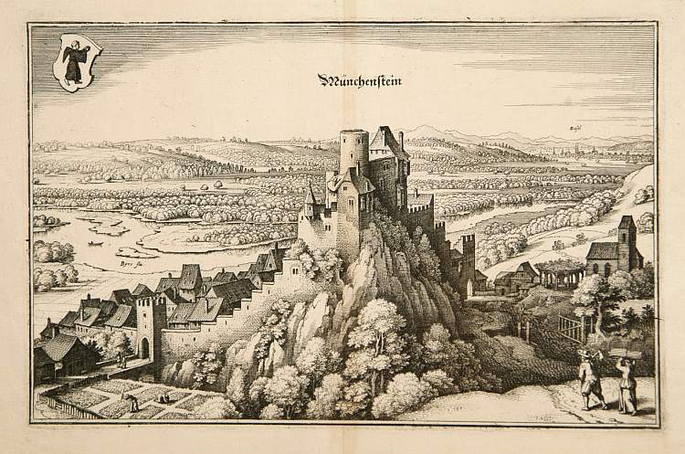 MERIAN,C., Munchenstein., antique map, old maps
