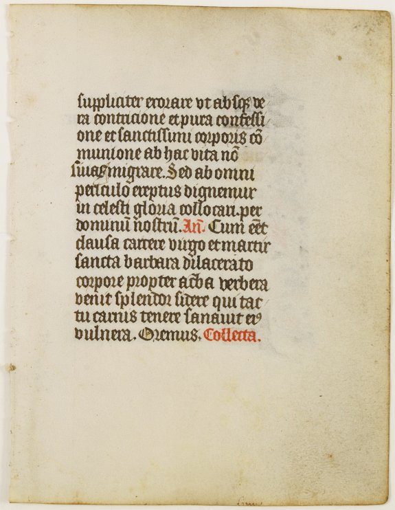 BOOK OF HOURS, Manuscript leaf on vellum., antique map, old maps