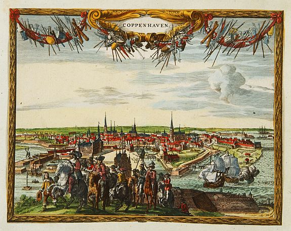 SCHENK,P., Coppenhaven., antique map, old maps