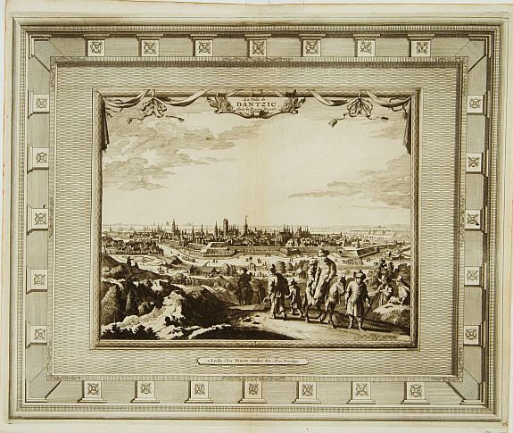 AA. P.v.d., La ville de Dantzic dans la Prusse Royale., antique map, old maps