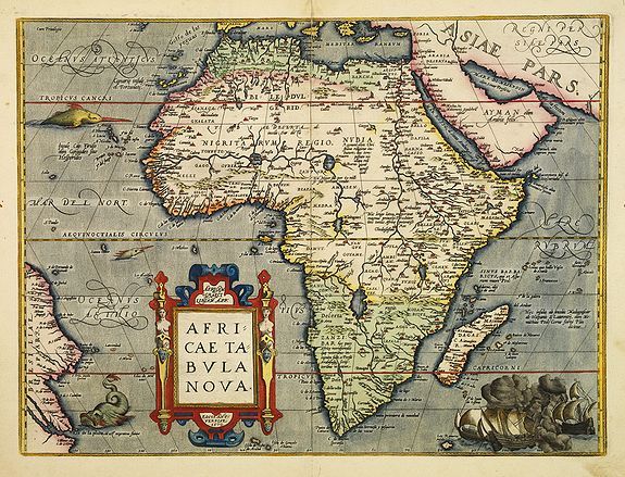 ORTELIUS, A., Africae Tabula Nova., antique map, old maps