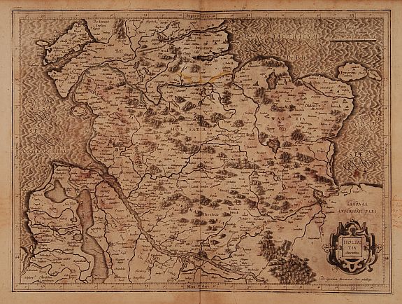 MERCATOR,G./ HONDIUS,J., Holsatia ducatus., antique map, old maps