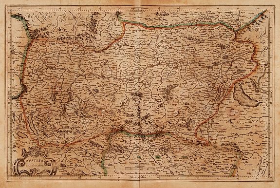 MERCATOR,G./ HONDIUS,J., Austria archiducatus., antique map, old maps