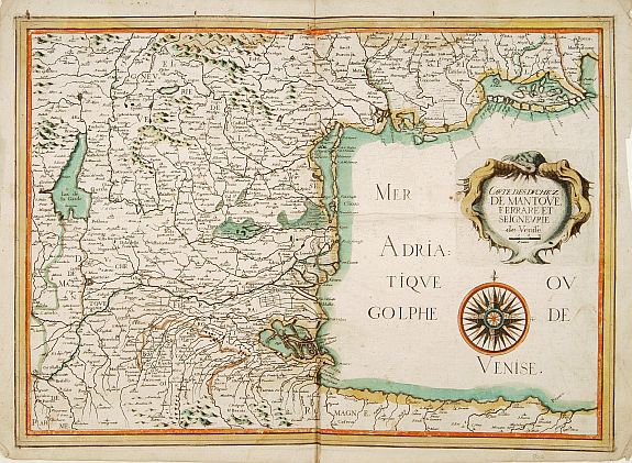 TASSIN, N., Carte des duchez de Mantoue, Ferrare.. Venise., antique map, old maps