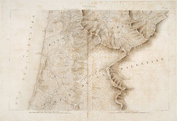 JACOTIN, P., Césarée., antique map, old maps