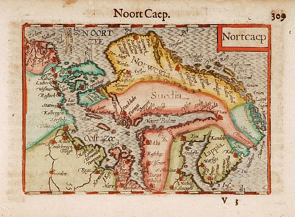 BERTIUS, Nortcaep, antique map, old maps