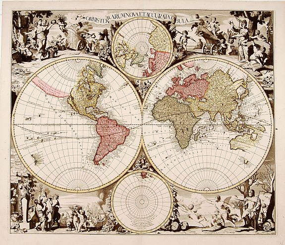 VALK, L., Orbis terrarum nova et accurata.., antique map, old maps