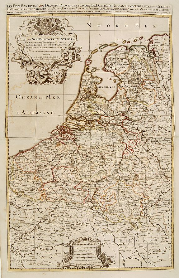 SANSON,N., Les Dix-Sept Provinces des Pays-Bas.., antique map, old maps