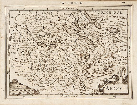 MERCATOR,G./ CLOPPENBURG,J., Argou., antique map, old maps
