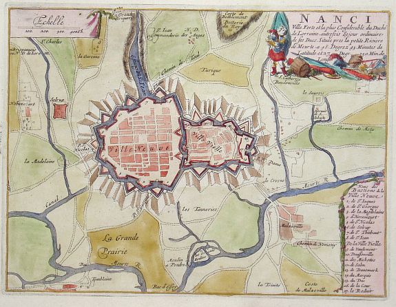 FER, N de, Nanci., antique map, old maps