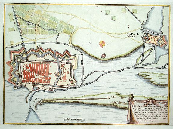 FER, N de, Calais., antique map, old maps